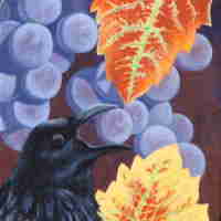 Andrea Johnson - "Blackbird with Grapes"