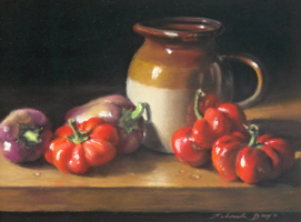 Deborah Bays"Cider Pitcher With Red Peppers"