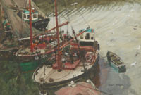 Donald Teague - "Cluster Of Boats"