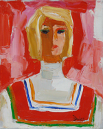 Helen Dooley - "Lady In Red Stripe"