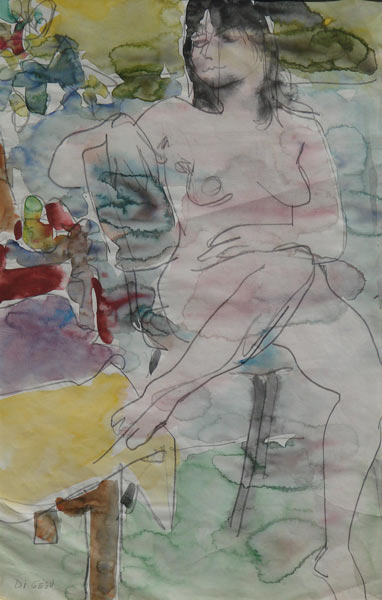 Victor Di Gesu - "Seated Nude"