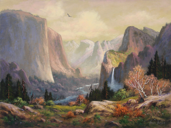 Heinie Hartwig - "A View Of Bridal Veil Falls"