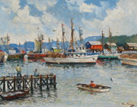 Jan Domela - "Monterey Harbor"